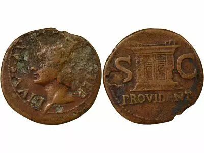 Augustus under Tiberius - As, Altar - 22 / 37 Rome