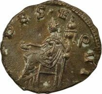 Aureolus - Antoninianus, Seated Fides - 268 Mediolanum