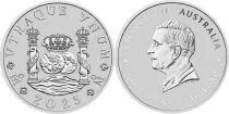 Australia  1 Ounce Silver - Pillar Dollar - Proclamation coin - 2025