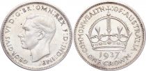 Australia 1 Crown George VI - Argent - Silver