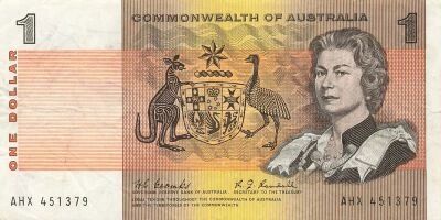 Australia 1 Dollar - Elizabeth II - ND (1968) - P.37b