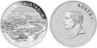 Australia 1 Dollar  Super pit -  Australia 2024 - 1 Oz Silver