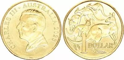Australia 1 Dollar Charles III - 1st Portrait - 2023