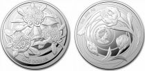 Australia 1 Dollar Elizabeth II - Waratah Flower -  1 Oz 2022 - Silver