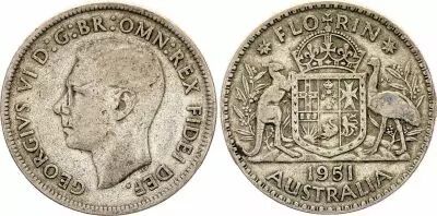 Australia 1 Florin George VI - 1951