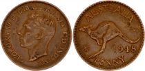 Australia 1 Penny - George VI - Kangouroo - Mixted years 1938-1948