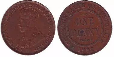 Australia 1 Penny Georges V