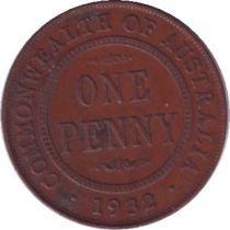 Australia 1 Penny Georges V