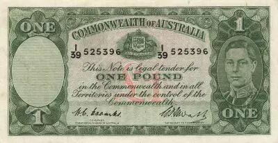 Australia 1 Pound - George VI - Workers - ND (1949) - P.26c