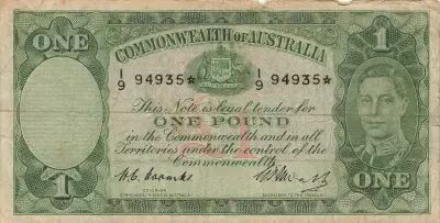 Australia 1 Pound - George VI - Workers - ND (1949) - P.26c