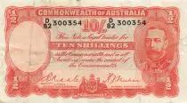Australia 10 Shillings - George V - Workers - ND (1936-1939) - P.21