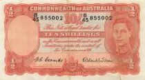 Australia 10 Shillings - George VI - Workers - ND (1939-1941) - P.25d