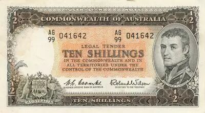 Australia 10 Shillings - Matthew Flinders - ND (1961-1965) - P.33