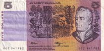 Australia 5 Dollars - Sir Joseph Banks - Caroline Chisholm - 1990 - F - P.44f