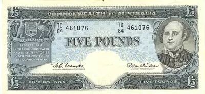 Australia 5 Pounds  - Sir John Franklin - 1960