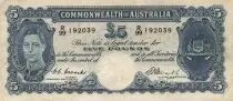 Australia 5 Pounds - George VI - ND (1949) - P.27c