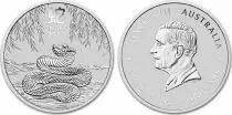 Australia 8 Dollars Charles III - Year of the snake - 5 Oz Silver 2025