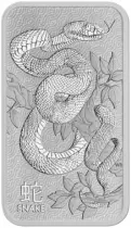 Australia Silverbar 1 Ounce - Snake - Perth Mint
