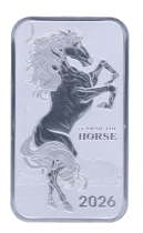 Australie 1 Dollar Cheval lunaire - 1 Once Rectangle 2026