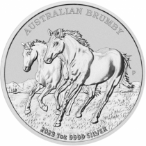 Australie 1 Once Argent - Brumby (Cheval) Australie 2023