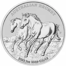Australie 1 Once Argent - Brumby (Cheval) Australie 2023