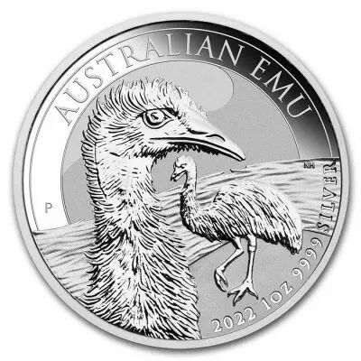 Australie 1 Once argent AUSTRALIE 2022 - Emeu