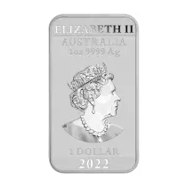 Australie 1 Once Argent Rectangle - Dragon Australie 2022