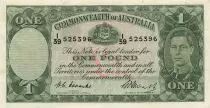 Australie 1 Pound - George VI - Travailleurs - ND (1949) - P.26c