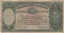 Australie 1 Pound - George VI - Travailleurs - Série H/12 - 1942