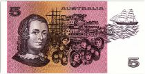 Australie 5 Dollars - Sir Joshef Bank, Caroline Chisholm - 1991