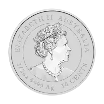 Australie Ann&eacute;e du Tigre - 1/2 Once Argent Australie 2022