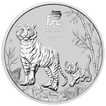 Australie Ann&eacute;e du Tigre - 1/2 Once Argent Australie 2022