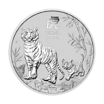 Australie Ann&eacute;e du Tigre - 2 Onces Argent Australie 2022