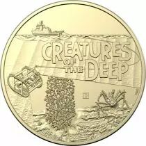 Australie Coin set de 4 pi&egrave;ces d?1 dollar Creatures of The Deep - Australie 2023