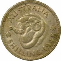 Australie George VI - Shilling - 1948 Melbourne