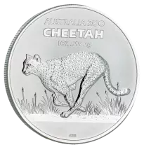 Australie Gu&eacute;pard - 1 once argent Australie 2021