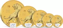 Australie L\'Ann&eacute;e du Tigre - 1/10 Once Or Australie 2022