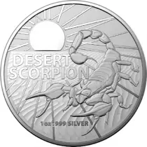 Australie Scorpion du D&eacute;sert - 1 once argent Australie 2022