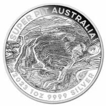 Australien  1 Ounce Silver - Super pit -  Australia 2023