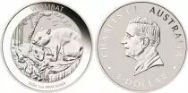 Australien 1 Dollar Charles III - Wombat 1 Oz 2024