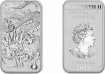 Australien 1 Dollar Elisabeth II - Dragon - 1 Oz Silver 2022