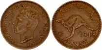 Australien 1 Penny - George VI - Kangouroo - Mixted years 1938-1948