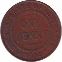 Australien 1 Penny Georges V