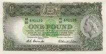 Australien 1 Pound - Elizabeth II - ND (1953-1960) - P.30