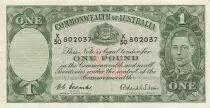 Australien 1 Pound - George VI - Workers - ND (1952) - P.26d