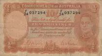 Australien 10 Shillings George VI - Workers - 1939