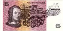 Australien 5 Dollars - Sir Joshef Bank, Caroline Chisholm - 1985