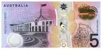 Australien 5 Dollars Elizabeth II - Parliament - 2016 Polymer - Serial DH