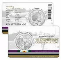 Australien 50 Cents Australia at war - Indonesia 2016