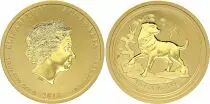 Australien 50 Dollars Elizabeth II - Year of Dog Gold 1/2 Oz 2018